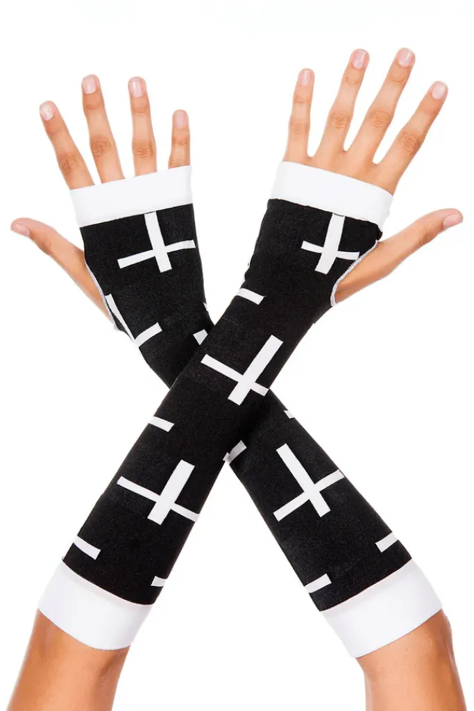 Music Legs Cross Armwarmers