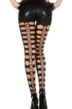 Music Legs Hole and Net Tights