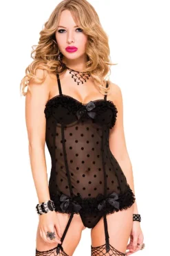 Music Legs Polka Dot Corset (L)