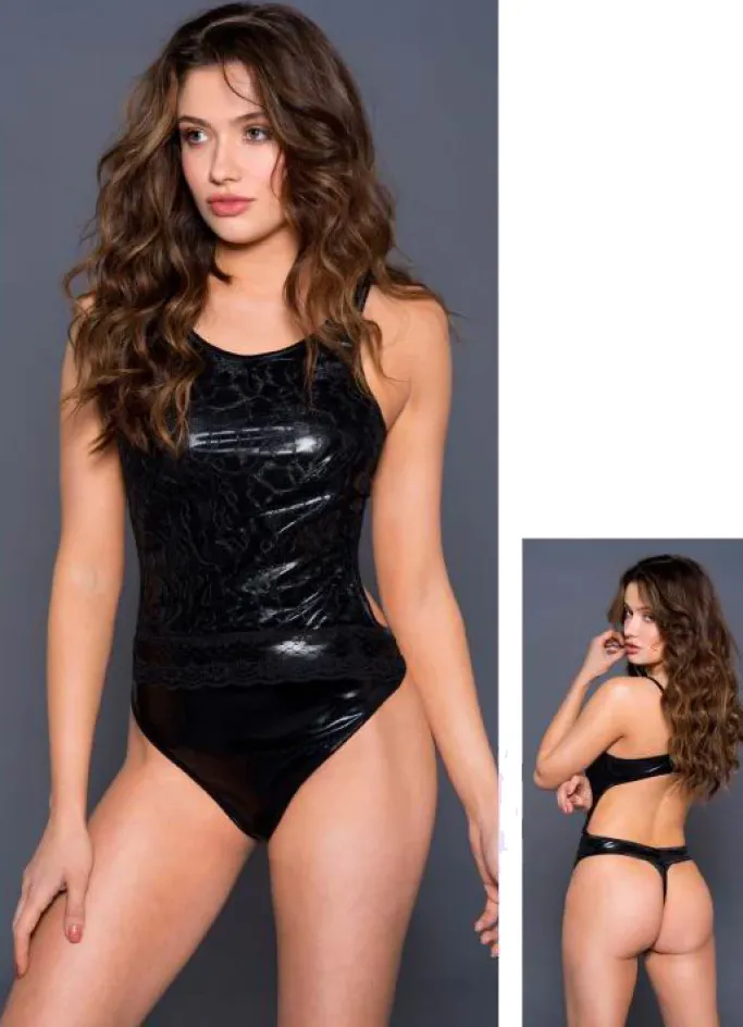 Music Legs Wetlook Teddy (L)