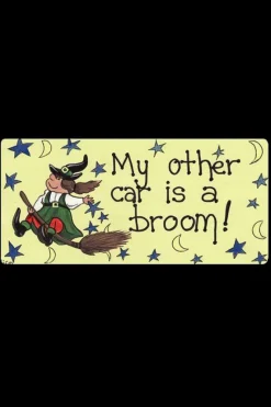 Something Different My Other Car Is A Broom Smiley Fridge Magnet