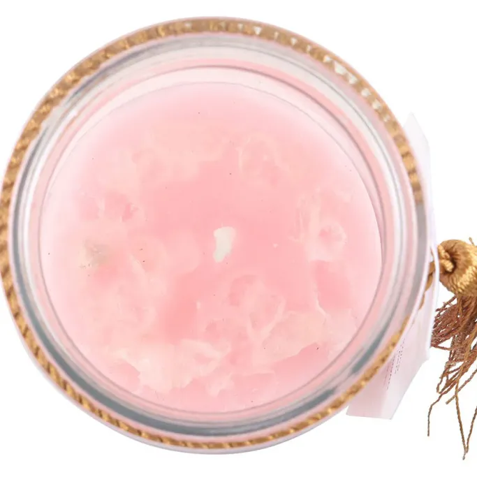 Something Different Mystic Rose Tube Candle with Rose Quartz Crystals