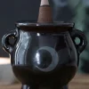 Something Different Mystical Moon Cauldron Ceramic Incense Holder