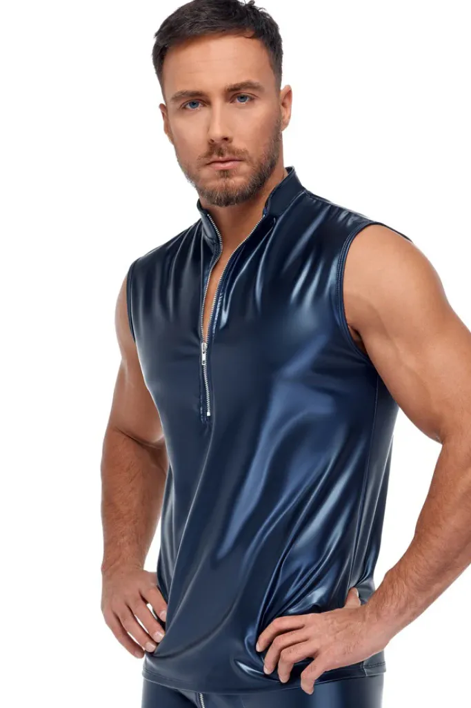 NEK Blue Metallic Shirt