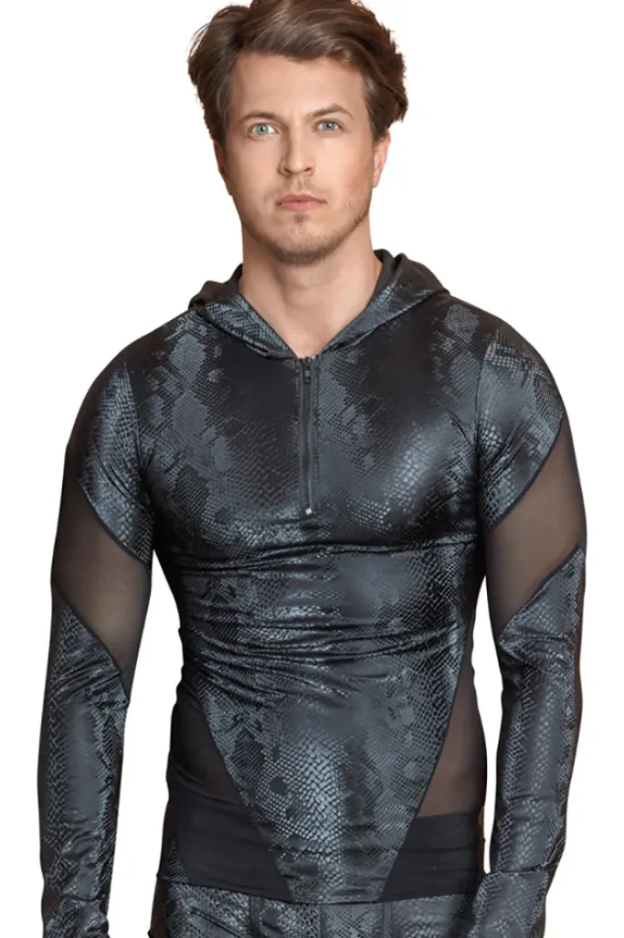 NEK Snake Pattern Hooded Top