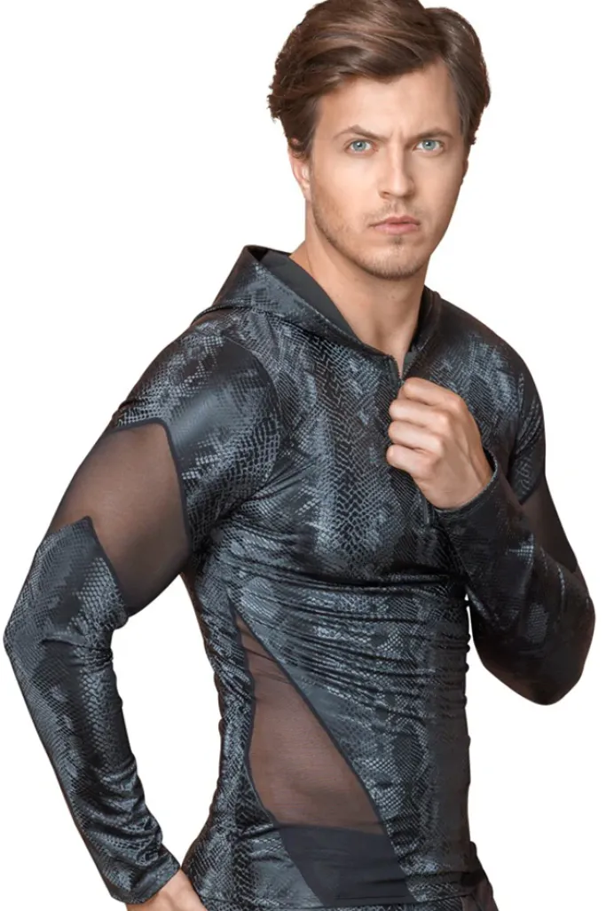 NEK Snake Pattern Hooded Top