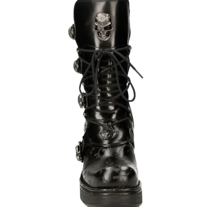 New Rock Boots New Rock Anki NRK Skull Boots M.8366