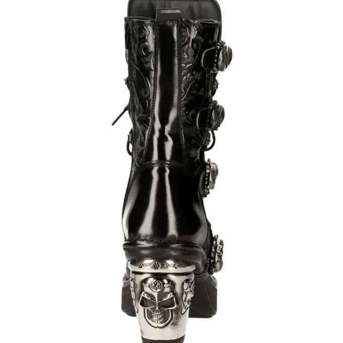 New Rock Boots New Rock Anki NRK Skull Boots M.8366