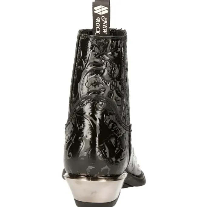 New Rock Boots New Rock Black Cowboy Boots M.7953