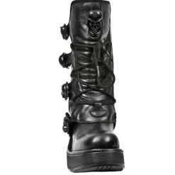 New Rock Boots New Rock Black NRK Skull Boots M.8366