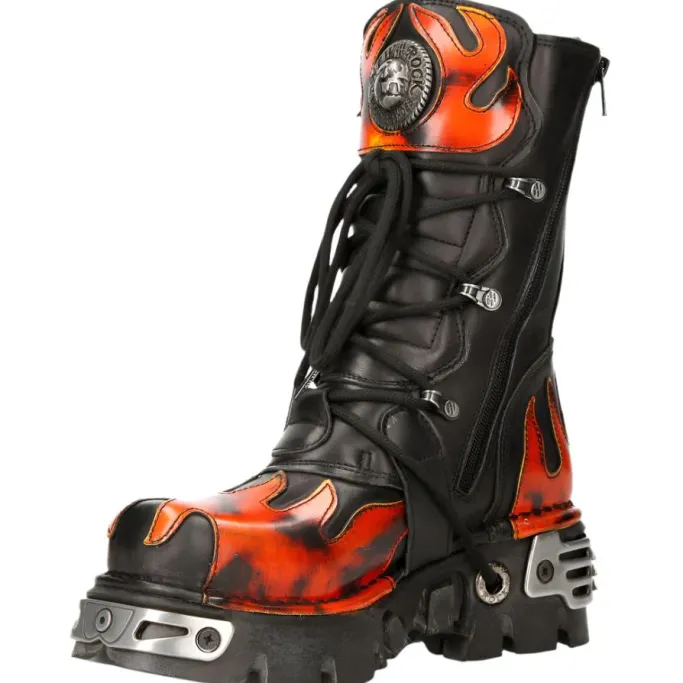 New Rock Boots Red Flame M.591-S1 (UK3, 13)