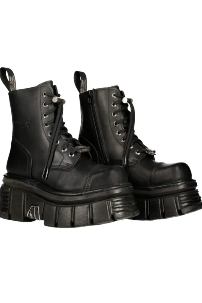 New Rock Boots New Rock Combat Boots M.NEWMILI083