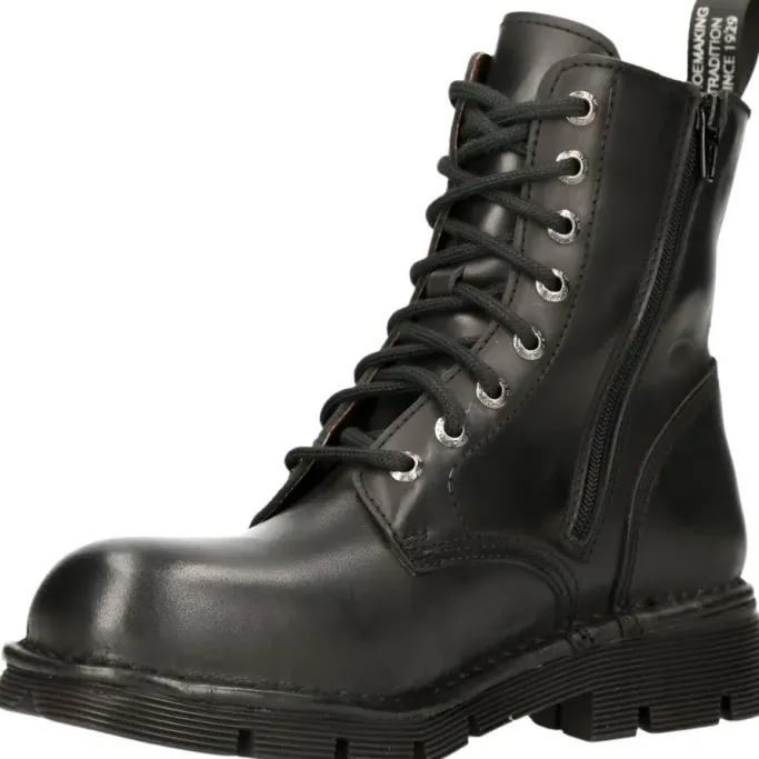 New Rock Boots New Rock Combat Boots M-NEWMILI084-S1