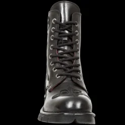 New Rock Boots New Rock Embroidered Fleur De Lys Boots M.NEWMILI118-S1