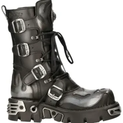 New Rock Boots New Rock Flame Boots, Demon Skull M.107-S2