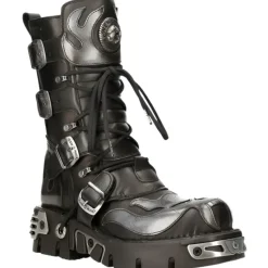 New Rock Boots New Rock Flame Boots, Demon Skull M.107-S2