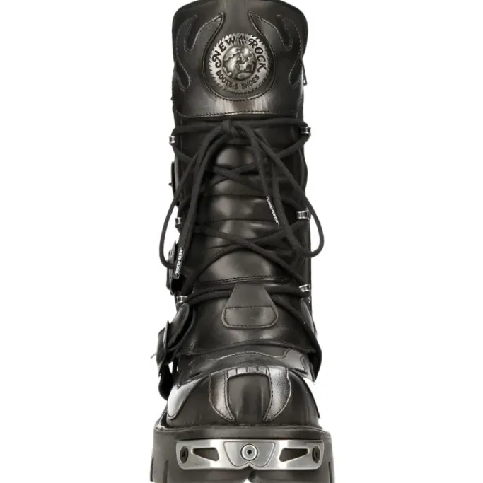 New Rock Boots New Rock Flame Boots, Demon Skull M.107-S2