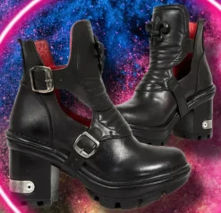 New Rock Boots New Rock Fleur De Lys Shoes M.NEOTYRE66-S1 (UK8)