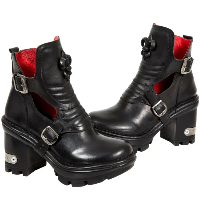 New Rock Boots New Rock Fleur De Lys Shoes M.NEOTYRE66-S1 (UK8)