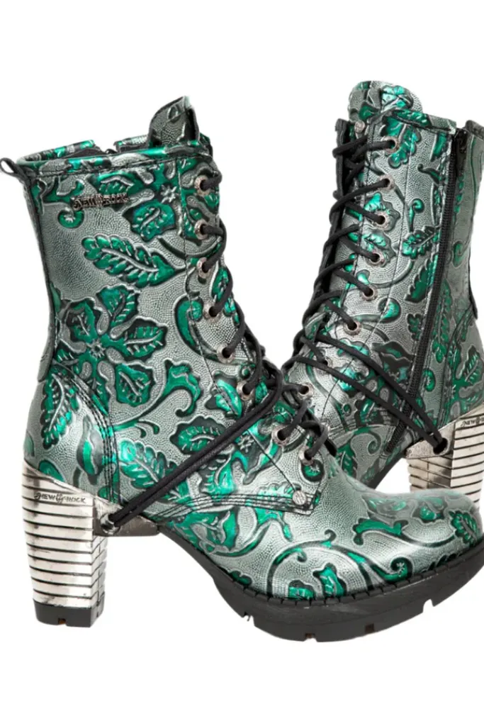 New Rock Boots New Rock Green Boots M.TR001-S7