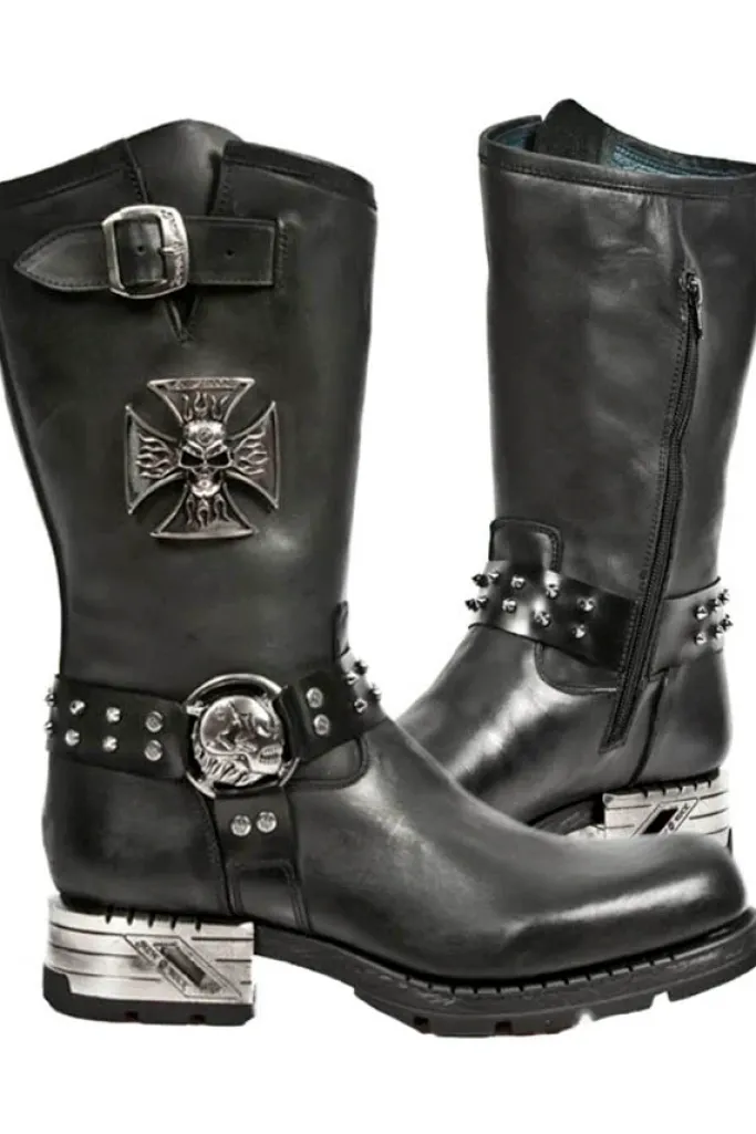 New Rock Boots New Rock Iron Cross Boots M.MR030-S1