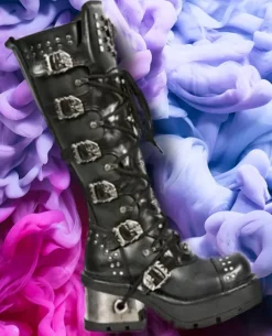 New Rock Boots New Rock Knee Skull Boots M.1030-S1