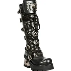 New Rock Boots New Rock Knee Skull Boots M.1030-S1
