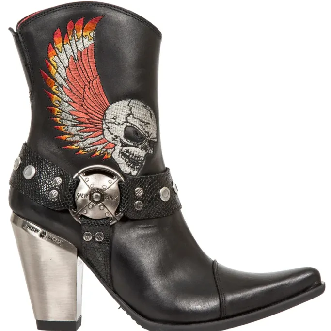 New Rock Boots New Rock Ladies Cowboy Boots (UK4, 8)