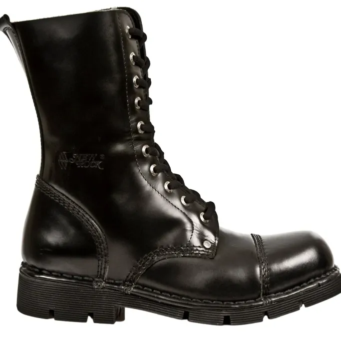 New Rock Boots New Rock Military Combat Boots M.NEWMILI10-S1