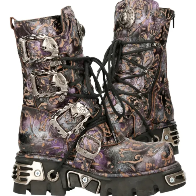 New Rock Boots New Rock Purple Boots M.391-S5