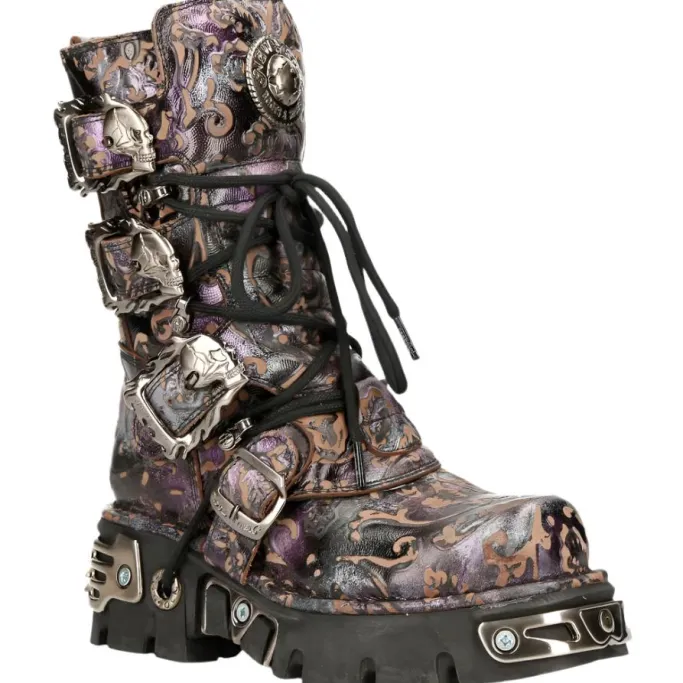 New Rock Boots New Rock Purple Boots M.391-S5