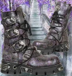 New Rock Boots New Rock Purple Boots M.391-S5