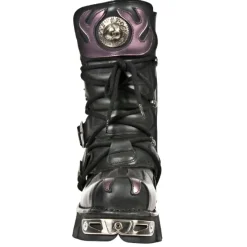 New Rock Boots New Rock Purple Flame Boots M591 S5 (UK3, 13)