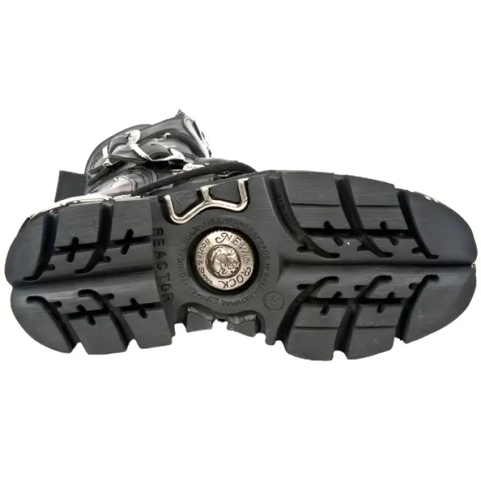 New Rock Boots New Rock Purple Flame Boots M591 S5 (UK3, 13)