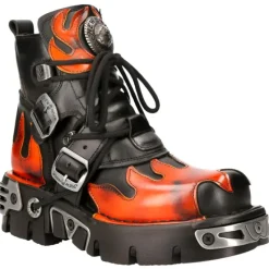 New Rock Boots New Rock Red Flame Boots, M.288-S1