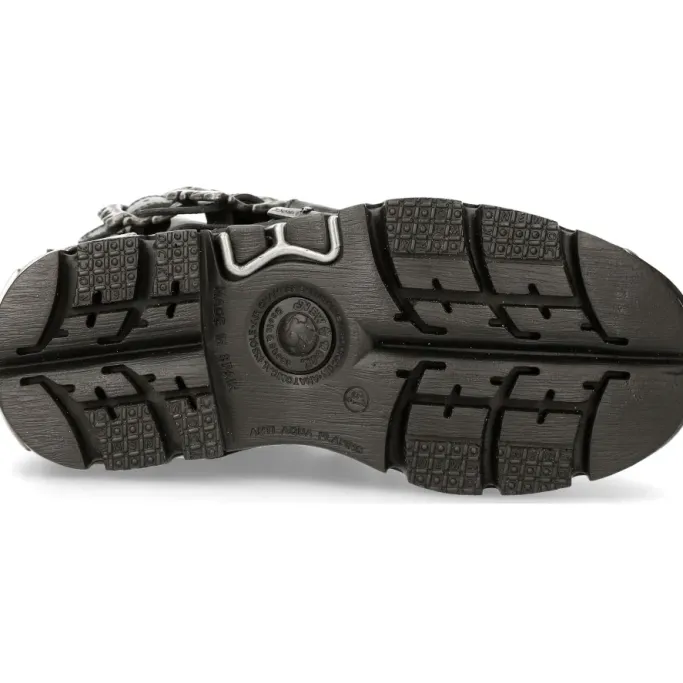 New Rock Boots New Rock Silver Cross Boots 407 (UK3)
