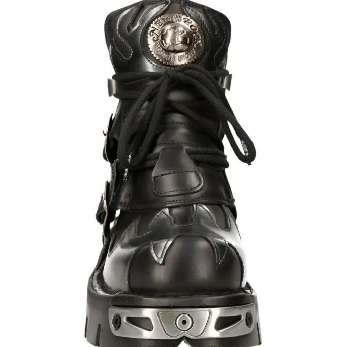 New Rock Boots New Rock Silver Flame Boots, M.288-S2
