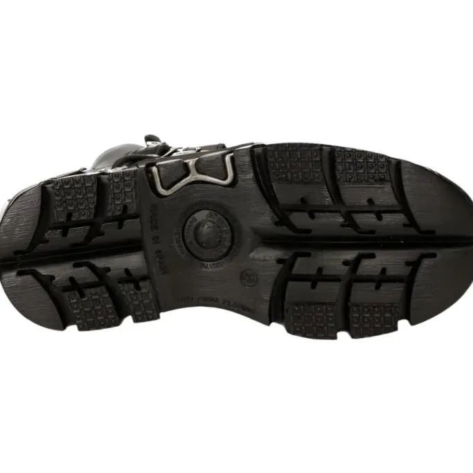New Rock Boots New Rock Silver Flame Boots, M.288-S2