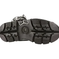New Rock Boots New Rock Silver Flames Boots M591 S2