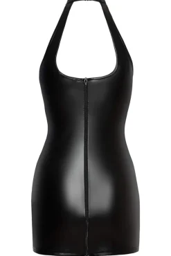 Noir Handmade Double Lace-up Front Powerwetlook Dress