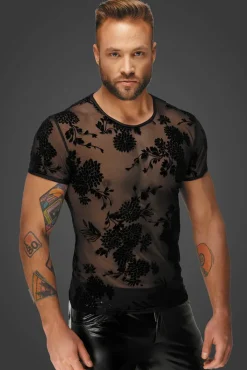 Noir Handmade Flock Embroidery T-Shirt