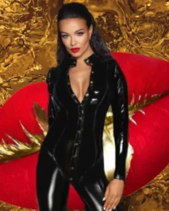 Noir Handmade Long Button Catsuit