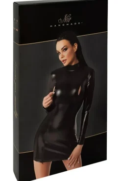 Noir Handmade Long Sleeve Mini Dress