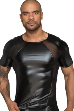 Noir Handmade Mens Wetlook Shirt