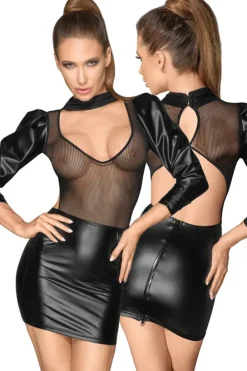 Noir Handmade Net Wetlook Dress