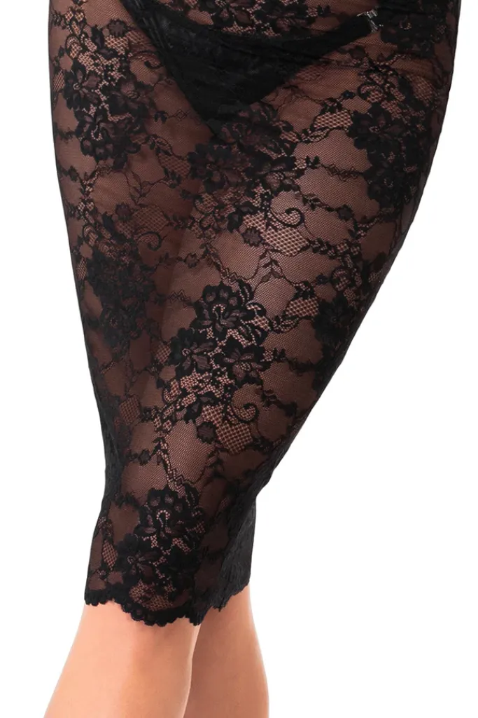 Noir Handmade Nocturne Lace Midi Dress