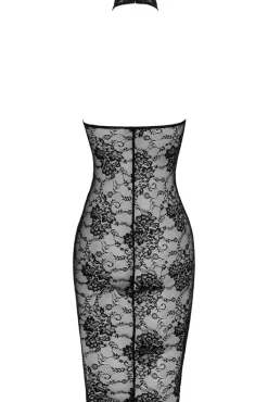 Noir Handmade Nocturne Lace Midi Dress