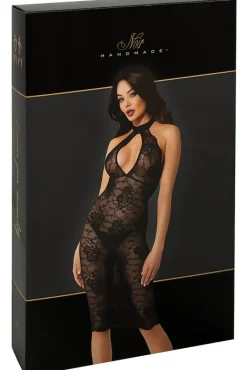 Noir Handmade Nocturne Lace Midi Dress