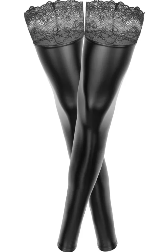 Noir Handmade Plus Size Thigh High Stockings (4Xl, 5XL)