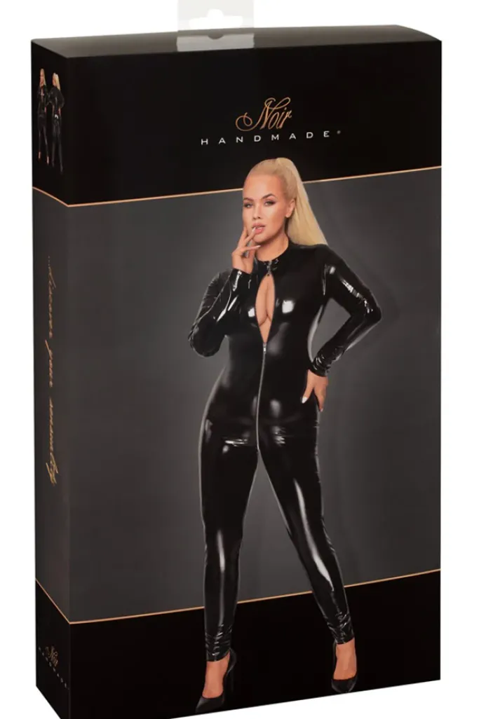 Noir Handmade Plus Size Vinyl Catsuit